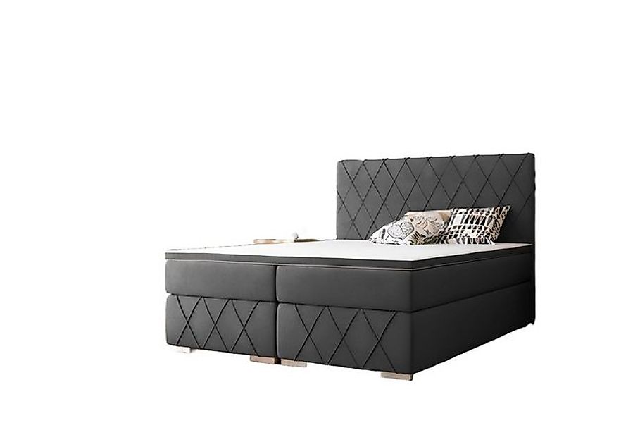 Xlmoebel Bett Komplettes Doppelbett-Set mit Matratze, Boxspring, Topper und günstig online kaufen