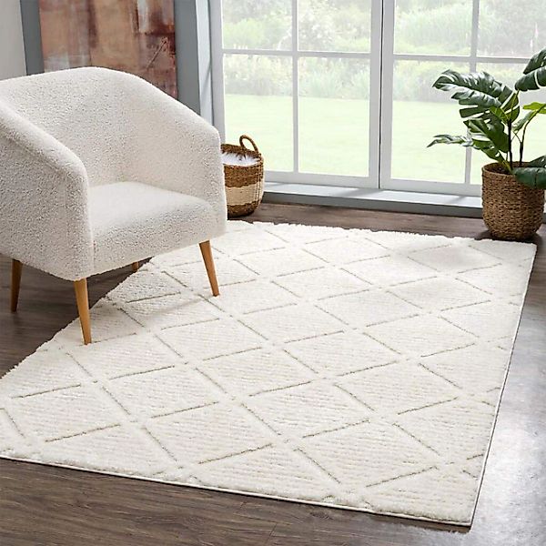 Carpet City Hochflor-Teppich "Focus 2997" rund 20 mm Höhe Boho-Teppich, Hoc günstig online kaufen