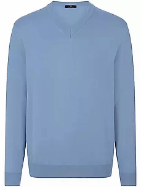 V-Pullover Peter Hahn blau günstig online kaufen