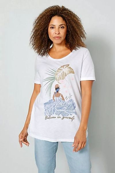 MIAMODA Rundhalsshirt T-Shirt Frauen-Motiv Halbarm günstig online kaufen