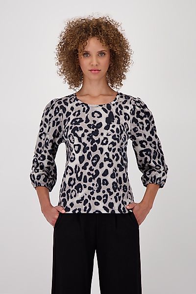 Monari Sweater Sweatshirt Leodruck Allover Mit günstig online kaufen