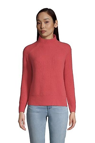 Relaxter Stehkragen-Pullover aus Kaschmir, Damen, Größe: M Normal, Rot, by günstig online kaufen