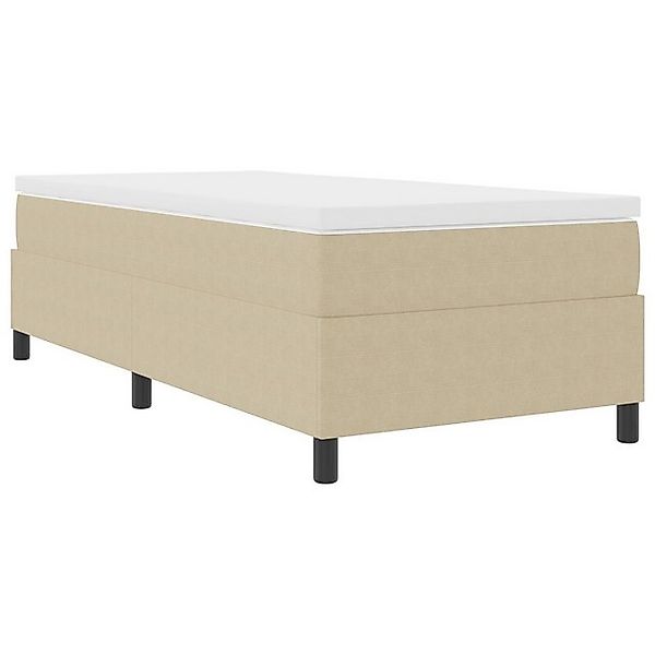 vidaXL Bett Boxspringbett Hellgrün Grau 90x200 cm Cordstoff (1-tlg) günstig online kaufen