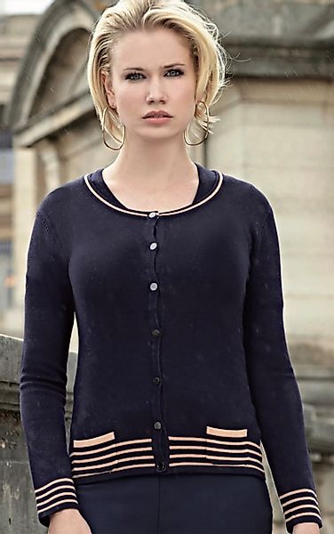 Passioni Cardigan Twinset in Schwarz mit günstig online kaufen