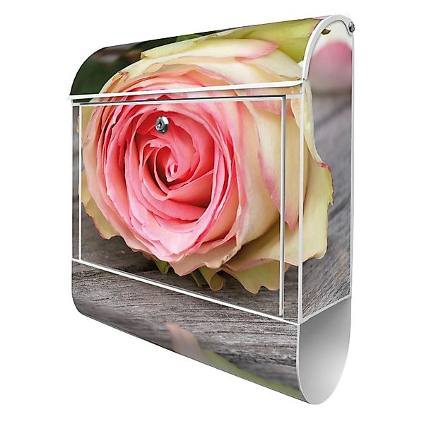 Banjado Design Briefkasten Weiß Pulverbeschichtet 39x47x14cm 2 Schlüssel Mi günstig online kaufen