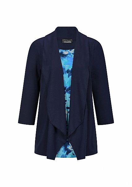 GOLDNER Langarmshirt "Viskoseshirt in Twinset-Optik" Ton in Ton Hotfixe am günstig online kaufen