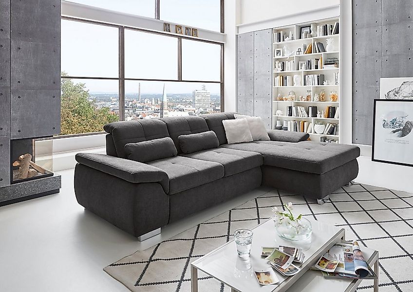 Die PlanBar Ecksofa "MP-IN16037 L-Form mit Federkern-Polsterung", mit Sitzt günstig online kaufen