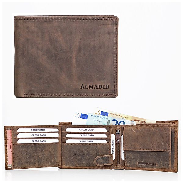 ALMADIH Brieftasche Leder P2Q Portemonnaie RFID günstig online kaufen