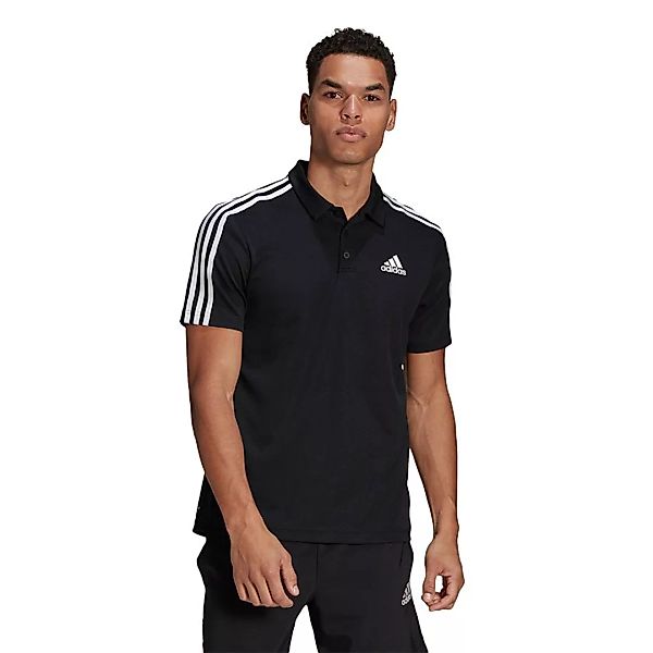 Adidas 4 Stripes Kurzarm-poloshirt L Black günstig online kaufen
