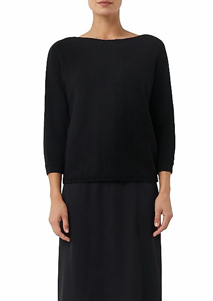 Comma Strickpullover, mit Leo-Schleifendetail günstig online kaufen