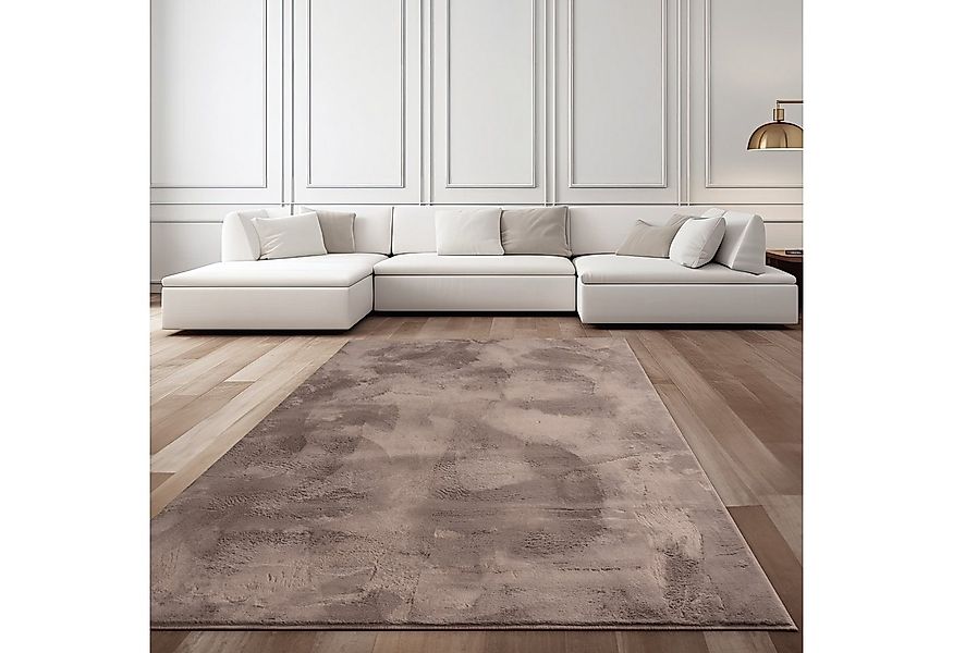 TaCa Home Teppich Flauschiges Hasenfell Imitat, rechteckig, Höhe: 14 mm, Wo günstig online kaufen