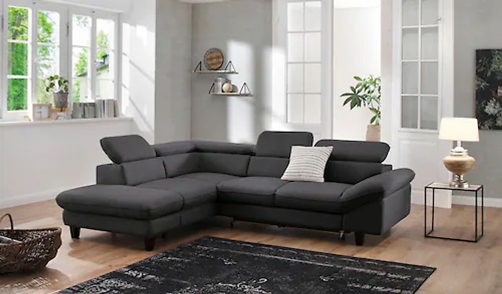 Home affaire Ecksofa »Pilot L-Form«, mit Kopfteilverstellung, wahlweise mit günstig online kaufen