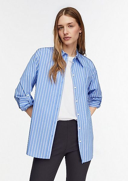 comma Langarmbluse Bluse Oversize-Bluse aus Popeline günstig online kaufen