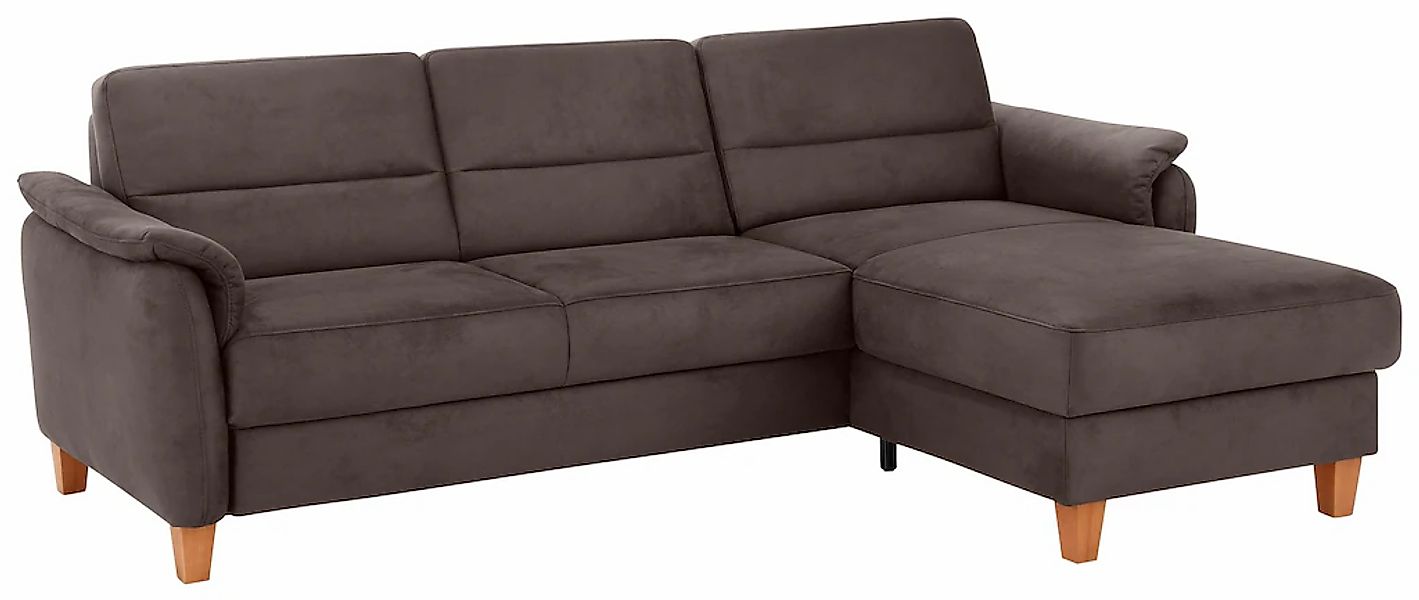 Home affaire Ecksofa "Palmera L-Form, B: 244 cm" optional Bettfunktion & Be günstig online kaufen