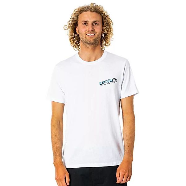 Rip Curl Klaxon Kurzärmeliges T-shirt M White günstig online kaufen