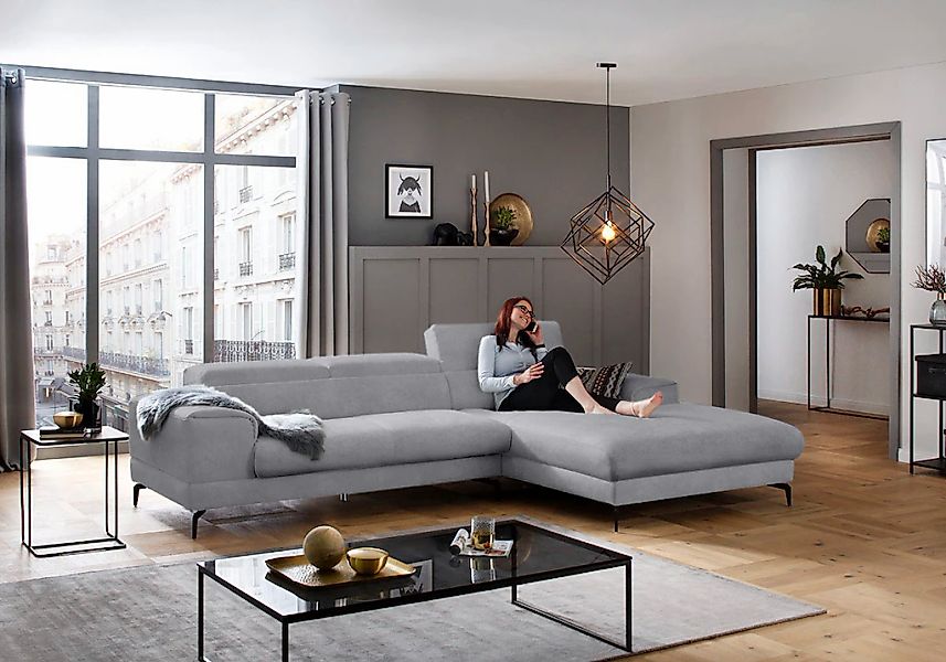 W.SCHILLIG Ecksofa "piedroo, Designsofa mit tollem Sitzkomfort, L-Form" Kop günstig online kaufen