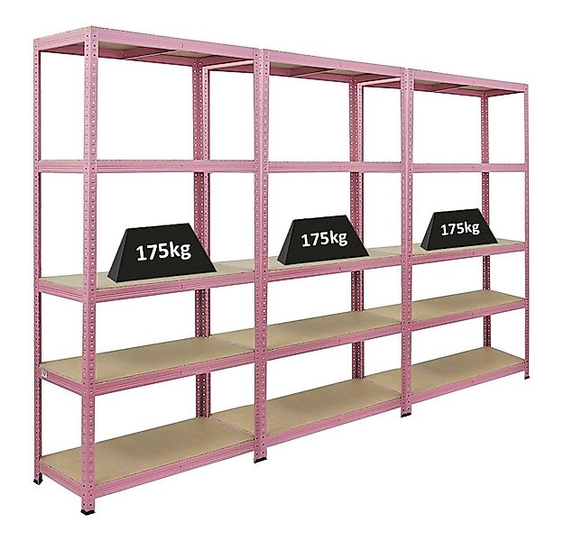 PROREGAL® Schwerlastregal MegaDeal Lagerregal Wohnregal Bücherregal mit 5 E günstig online kaufen