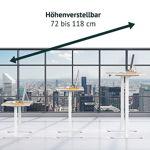 SVITA Schreibtisch JIRI, Schreibtischgestell, höhenverstellbar, mit günstig online kaufen