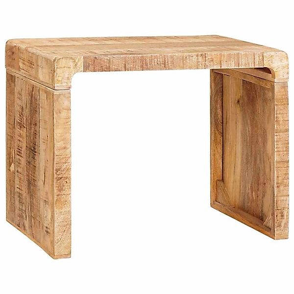 vidaXL Beistelltisch Braun 60 x 35 x 45 cm Massivholz Mango 4104575 günstig online kaufen