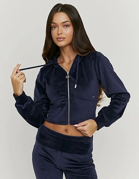 Tally Weijl Kapuzensweatjacke "SSWPELOUNGIE" Materialmix, figurbetont, crop günstig online kaufen