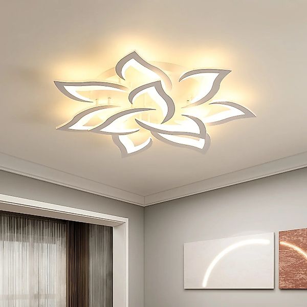 Goeco LED Deckenleuchte Deckenleuchte Schwalbenschwanz,weiß,90W,warmes Lich günstig online kaufen