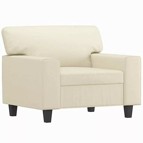 vidaXL Sofa Sessel Creme 60 cm Kunstleder günstig online kaufen