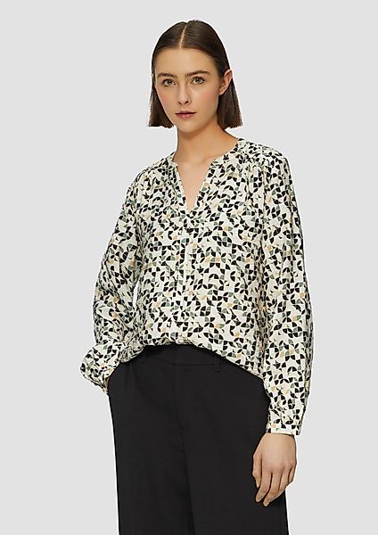 s.Oliver Langarmbluse Bluse aus Viskosemix mit günstig online kaufen