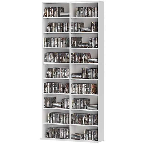 HOMCOM CD DVD Blueray Regal CD-Ständer für bis zu 640 CDs oder 360 DVDs ode günstig online kaufen