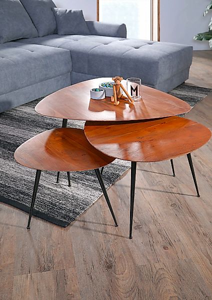 Gutmann Factory Beistelltisch "Bloom" 3 Stk. tlg. günstig online kaufen