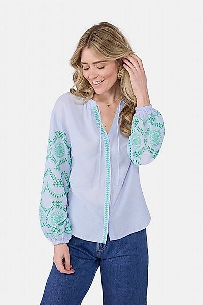 Lieblingsstück Schlupfbluse ElcinL mit bestickten Ärmeln günstig online kaufen