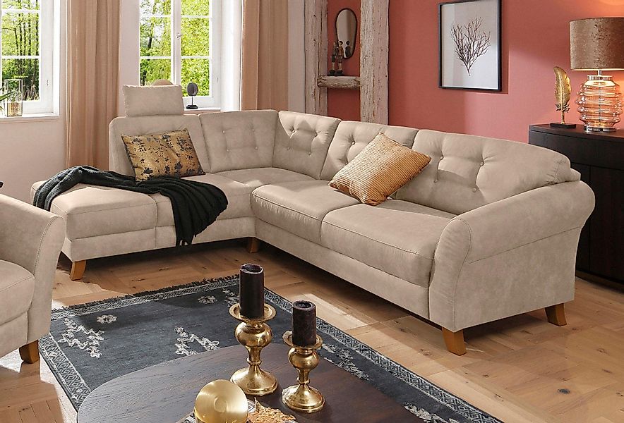 Home affaire Ecksofa "Trondheim L-Form", mit Federkern günstig online kaufen