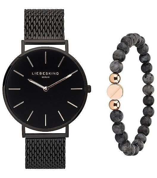 Liebeskind Berlin Quarzuhr Uhr-Schmuck-Set Milanaise günstig online kaufen