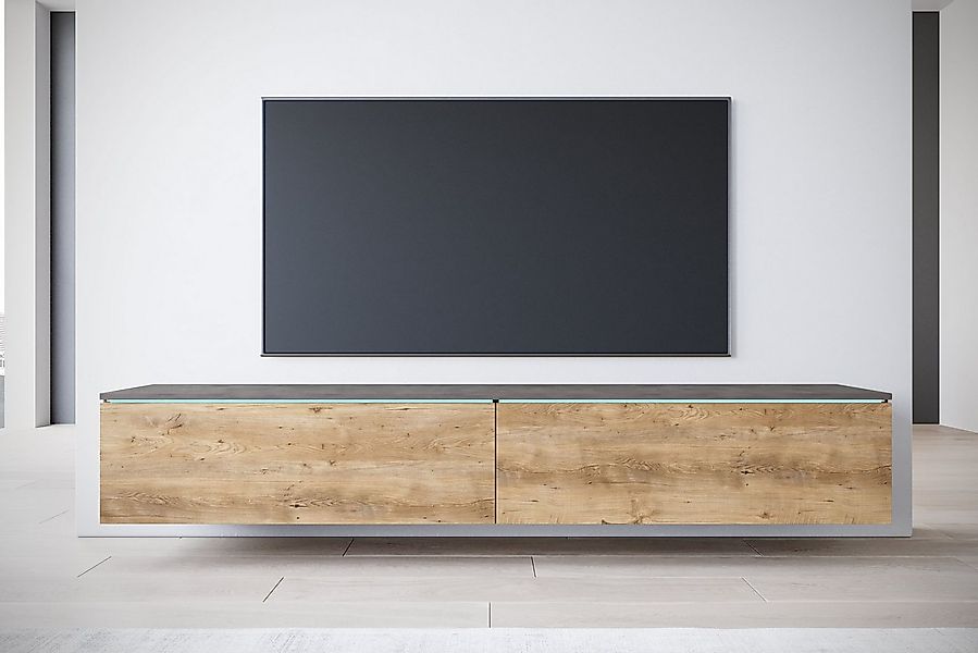 Home affaire Lowboard LOWBOARD VERA, wahlweise mit oder ohne Beleuchtung, M günstig online kaufen