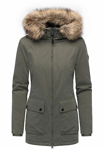 Ragwear Kurzmantel "Monadetta Warm", Kurzer Wintermantel mit Kunstfellbesat günstig online kaufen