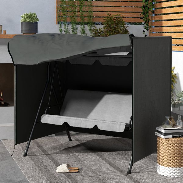 Outsunny Gartenmöbel-Schutzhülle 3 Sitzer, wasserabweisend, winterfest günstig online kaufen