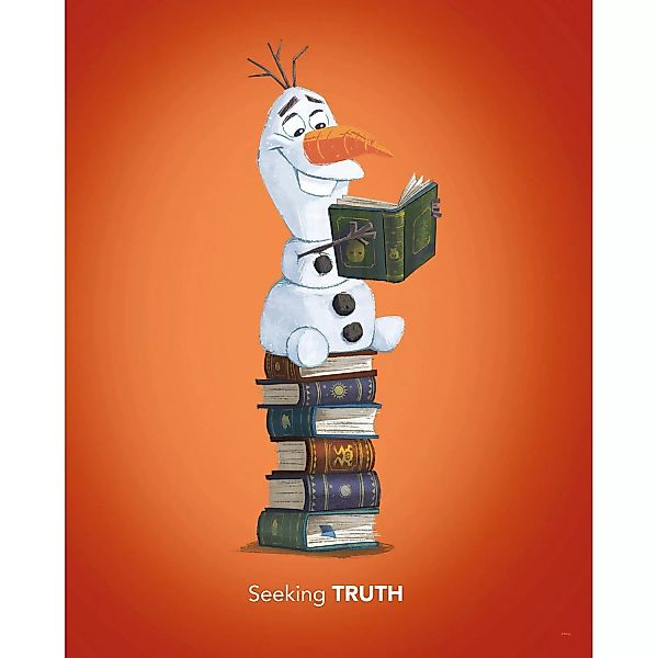 Komar Wandbild Frozen Olaf Reading 40 x 50 cm günstig online kaufen
