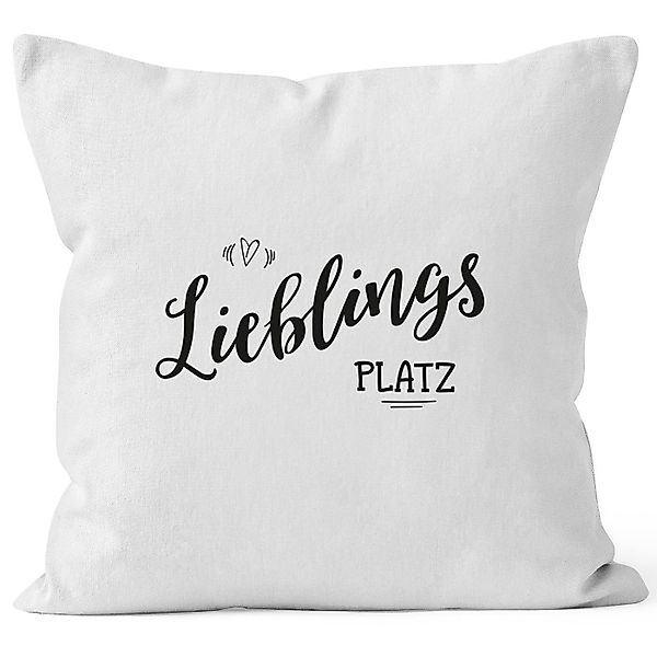 MoonWorks Dekokissen Kissenbezug Lieblingsplatz Geschenk Kissen-Hülle Deko- günstig online kaufen