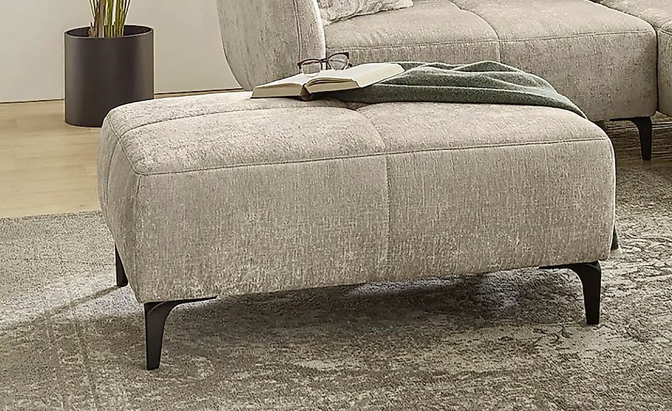 Jockenhöfer Gruppe Hocker "Salo, B: 114 cm" im Retrolook mit Wellenunterfed günstig online kaufen