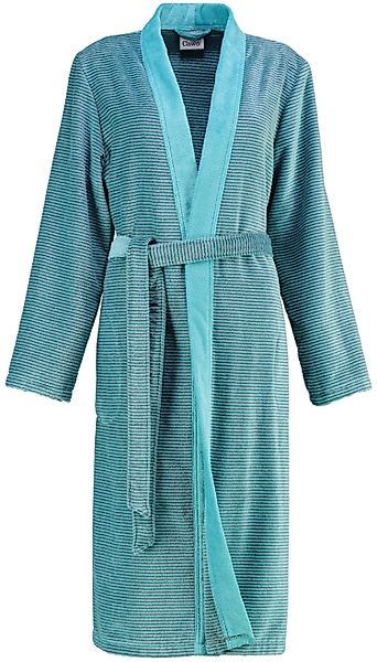 Cawö Damenbademantel, Langform, Baumwolle, Kimono-Kragen, Gürtel, günstig online kaufen