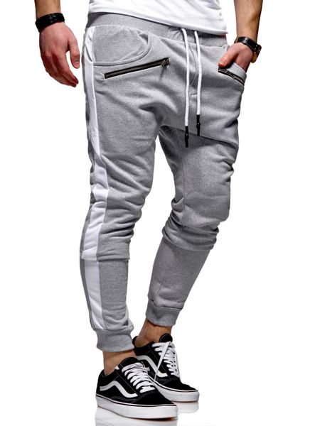 behype Sweathose "TRACK-ZIP" im Slim-Fit-Schnitt günstig online kaufen