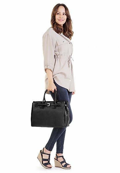Cluty Henkeltasche echt Leder, Made in Italy günstig online kaufen