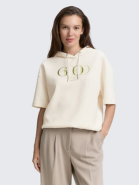 TOM TAILOR Sweatshirt Strick & Sweatshirts Hoodie Sweatshirt aus Scuba günstig online kaufen