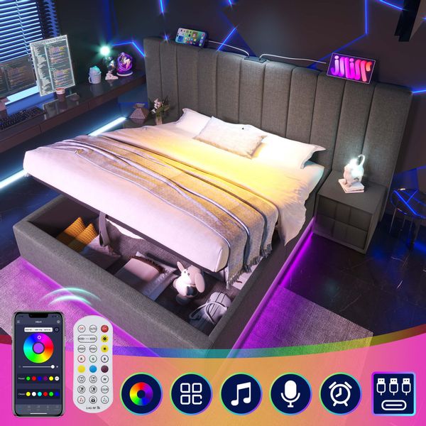 HAUSS SPOLE Polsterbett 180×200 mit App günstig online kaufen