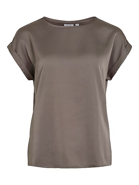 Vila T-Shirt Satin Blusen Kurzarm Basic günstig online kaufen