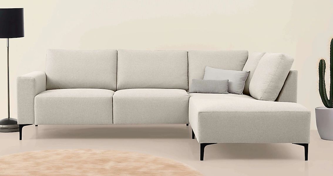 Home affaire Ecksofa "Tournon", L-Form, Breite 256 cm, Webstoff, Chenille günstig online kaufen