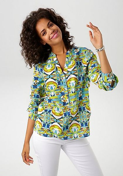 Aniston CASUAL Schlupfbluse, mit extravagantem, grafischen Druck günstig online kaufen