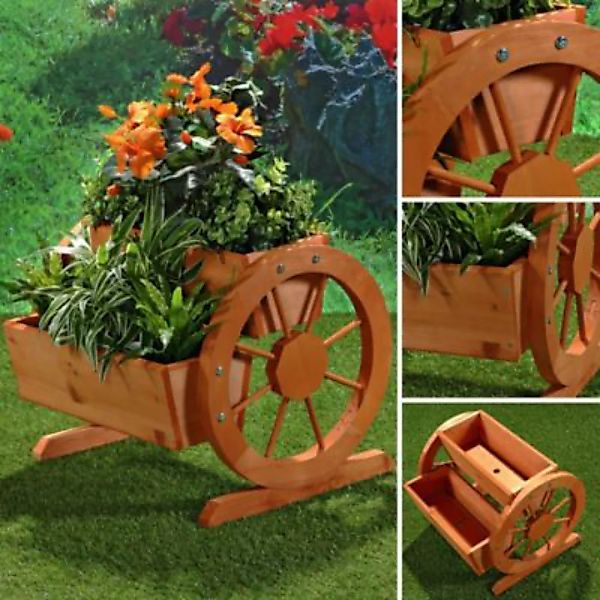 Mucola 2x Blumenkübel + Räder und 2 Pflanzkasen Pflanzgefäß Balkon Pflanztr günstig online kaufen