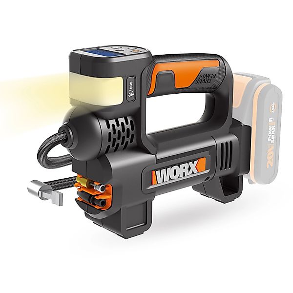 Worx Akku-Handkompressor "WX092.9" 4-in-1, digitale Anzeige, Notfallhelfer, günstig online kaufen