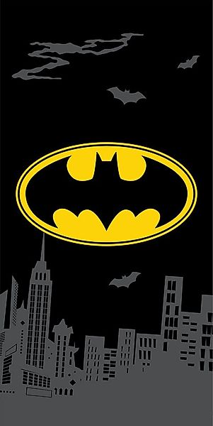 Batman Badetuch Duschtuch weiches Badetuch Größe: 70 x 140 cm 100% Baumwoll günstig online kaufen