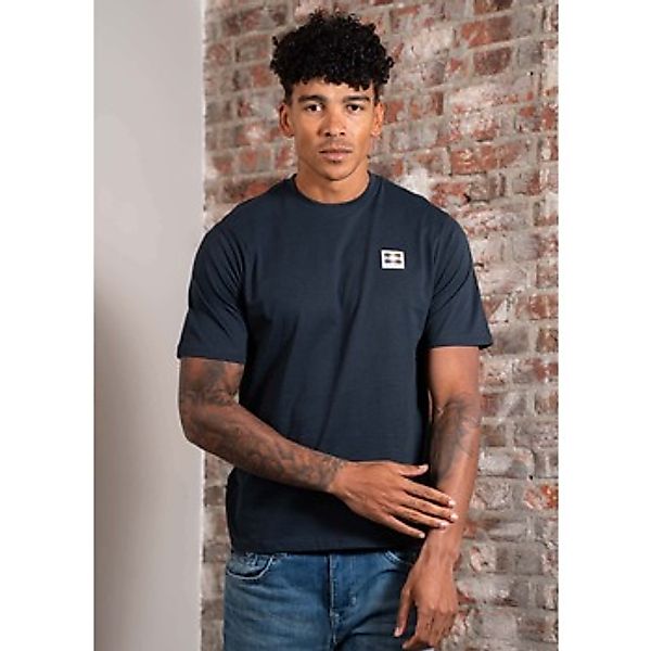 Aquascutum  T-Shirts & Poloshirts Rubber patch t-shirt - navy günstig online kaufen